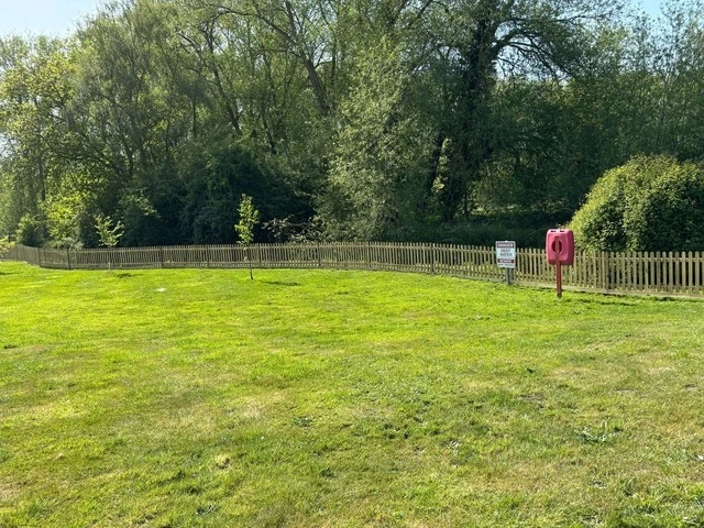 A run of fencing with Durapost posts